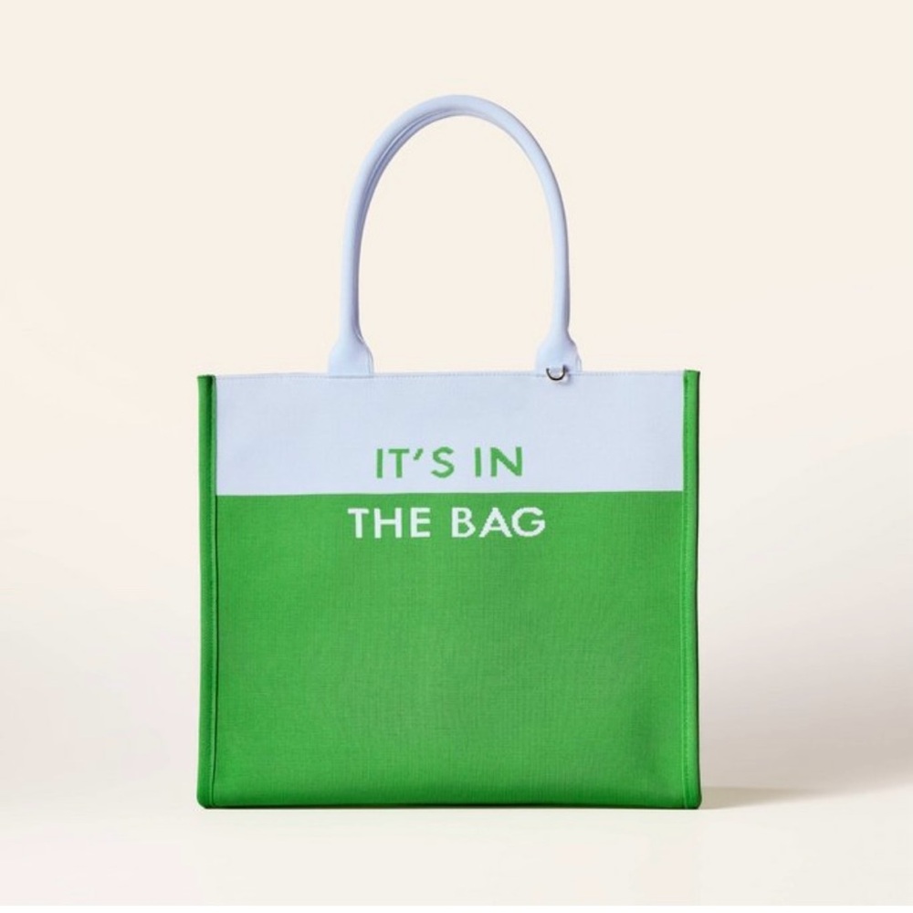 Kate Spade New York x Target Colorblock Knit Tote Bag Green/Blue